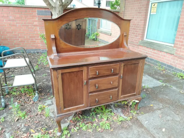 Antique Sideboard with Mirror Back