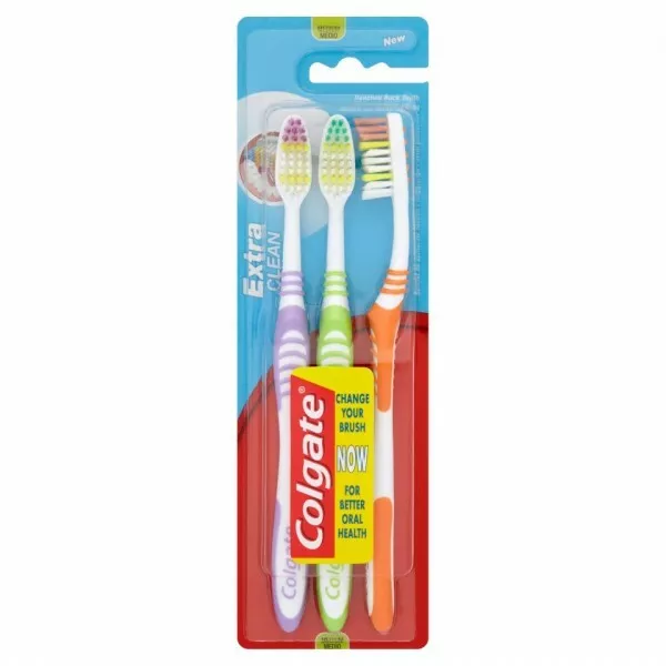 Colgate Extra Clean Toothbrush  Triple Pack (MEDIUM)