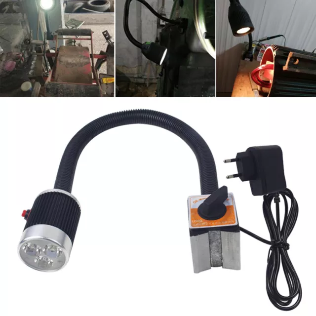 Lampada per macchina collo flessibile 6 W CNC fresa lampada da lavoro tornio luce LED nuova