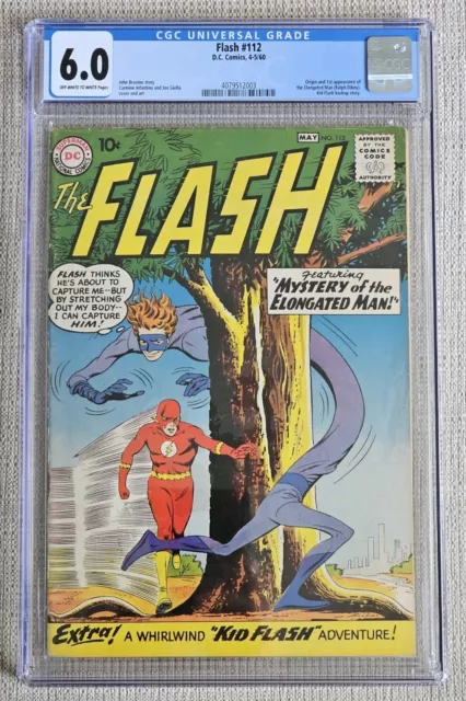 Flash #112 [1960] CGC 6.0 Origin and First Appearance of The Elongated Man