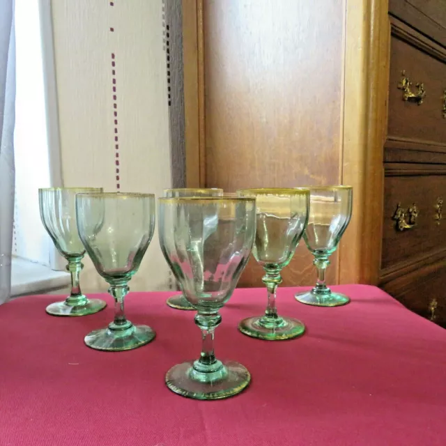 6 verres à vin blanc en cristal de saint Denis par Legras modèle Pierrefonds