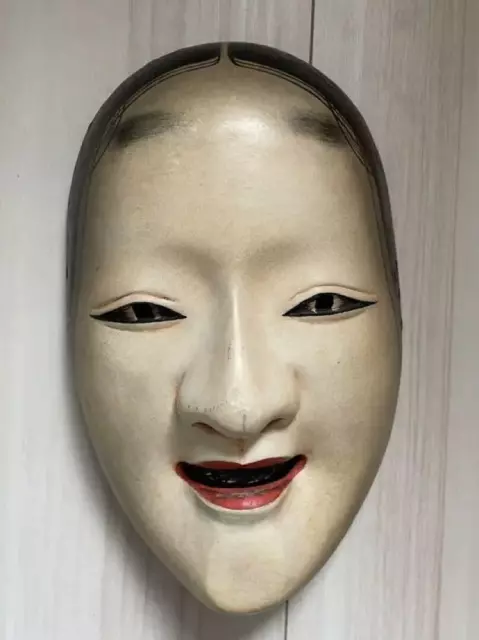 NOH MASK JAPANESE Noh Mask Wood Carving Small Mask $219.96 - PicClick
