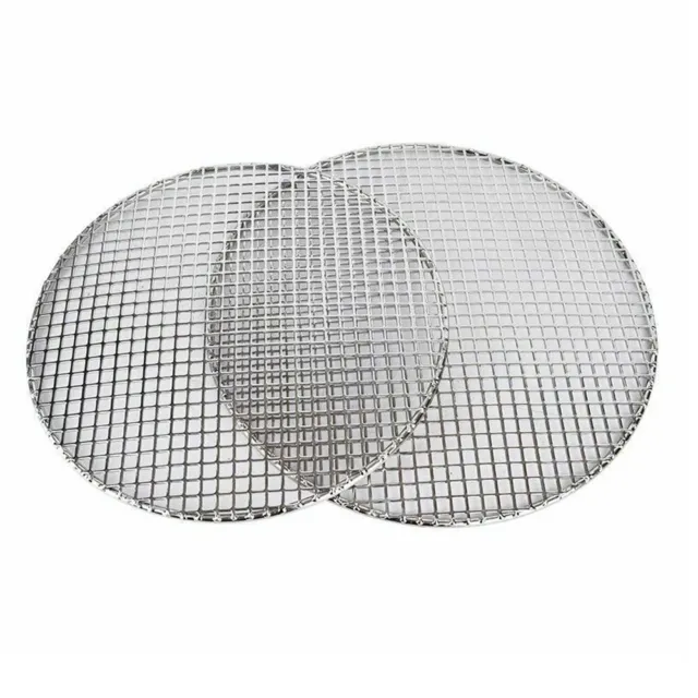 Stainless Steel Barbecue Round BBQ Grill Net / Rack / Grate / Steam Mesh Wire US