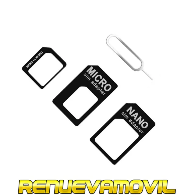 Adaptador tarjeta Nano SIM Card A Micro Para iPhone 4 5 micro sim Nanosim Normal