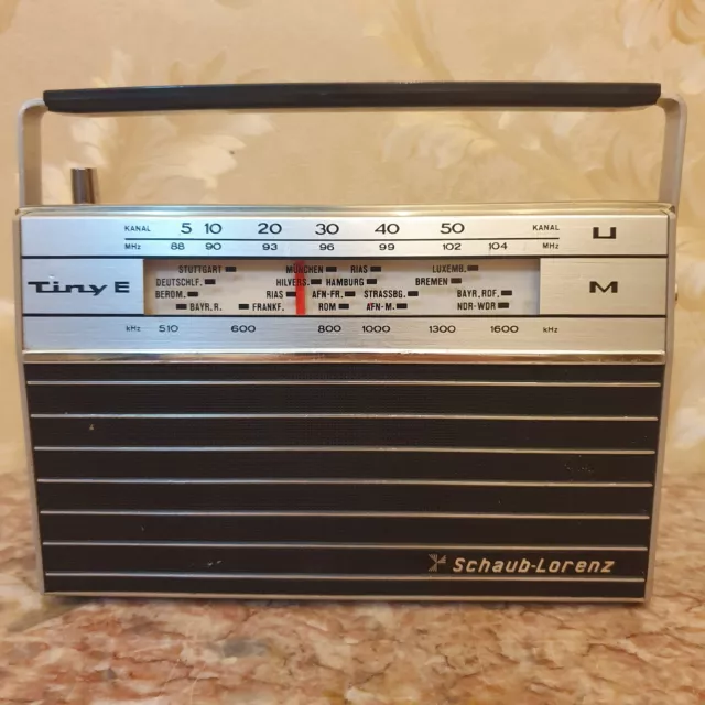 Radio Transistor Itt Schaub Lorenz Tiny E Am-Fm Vintage 1968 Radiolina Rara