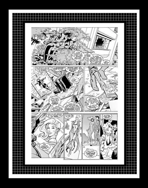 Tom Raney X-Men #374 Rare Production Art Pg 19 Monotone