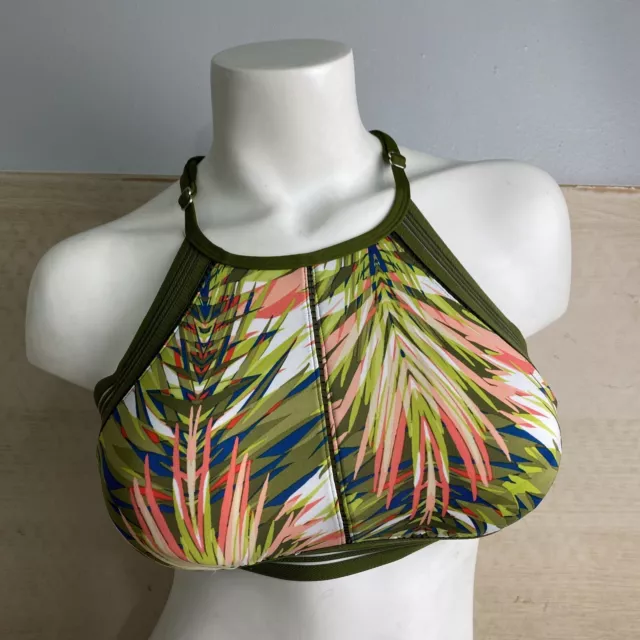 NWT Jantzen Sport Womens Floral Padded Sport Bra Multi Size XS