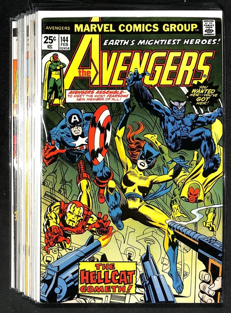 Avengers #141 thru 150 - Marvel - Classic Marvel including 1st Hellcat (MG) 48