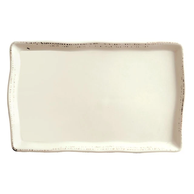 World Tableware FH-711 Farmhouse Cream White 7" x 11" Tray - 12 / CS