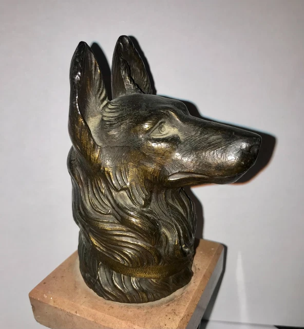 Mascotte De Voiture Aigle Années 30 – Montée Sur Socle – Objet Déco