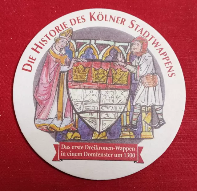 Bierdeckel Brauerei Reissdorf Kölsch Köln Serie Kölner Stadtwappen