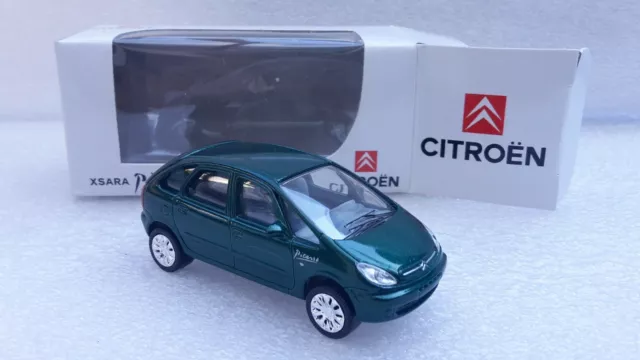 Norev 3 Inch 1/64 Environ Citroen Xsara Picasso Vert Metalise Neuf En Boite