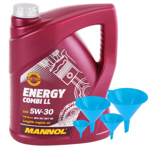 4 LITER MANNOL SAE 5W30 ENERGY COMBI LL MOTORÖL passend für VW 504.00 VW 507.00