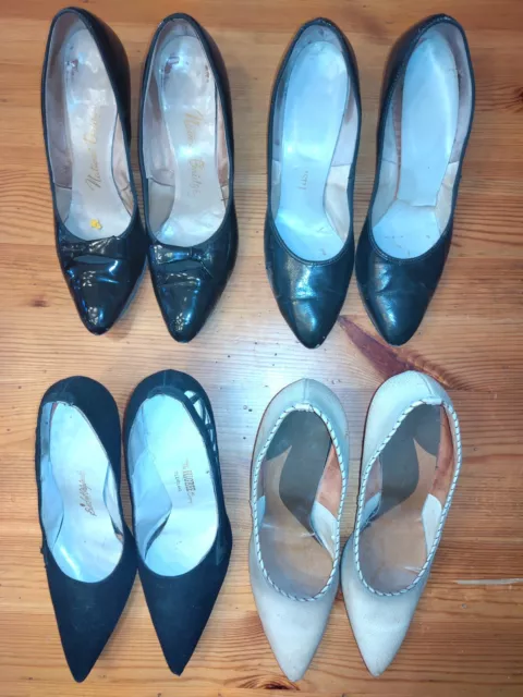 Lot of 4 1950’s / Vintage High Heels / Stilettos  Resale Costume