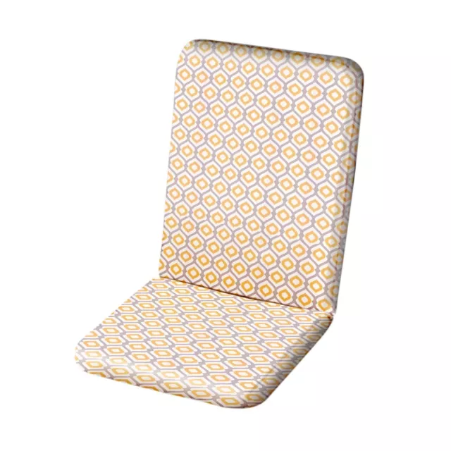 Modern Summer Range Geometric Pattern Yellow Chair Pad