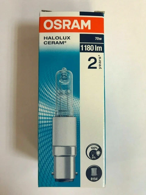 Ampoule Halogène B15d 100W 1450lm – Blanc Chaud 2700K – Dimmable – Remplace Osram 64496 & Radium RJH-T