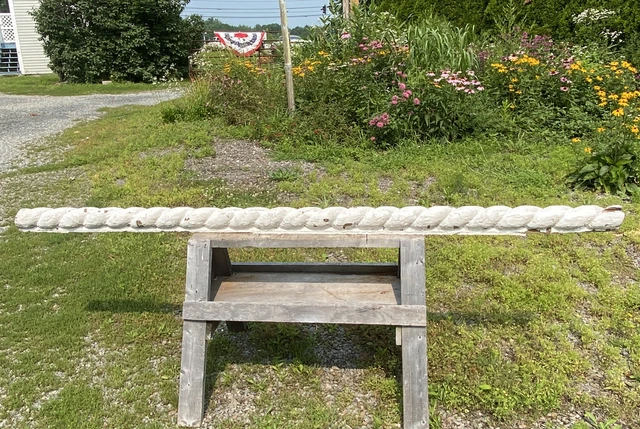 90"L Victorian PORCH HANDRAIL, Gingerbread BARLEY TWIST, ROPE Accent Element