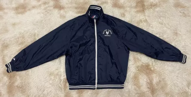 Chaqueta de béisbol de los Yankees de Nueva York MLB Majestic Talla L