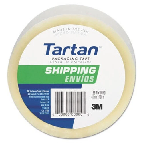 General Purpose Packing Tape, 2" x 55yds, 3" Core, Clear. Tartan. Brand New
