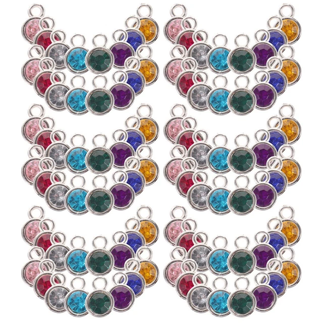 100 Pcs Jewelry Pendant Charm Stoppers Bracelets Diamond Pendant Accessories