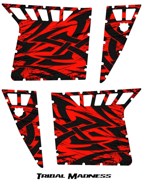 POLARIS RZR PRO Armor Door Graphics Kit Creatorx Decals Stickers Tmr