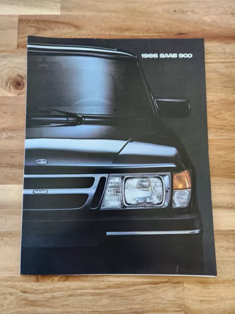 1986 SAAB 900 Original Car Sales Brochure Folder