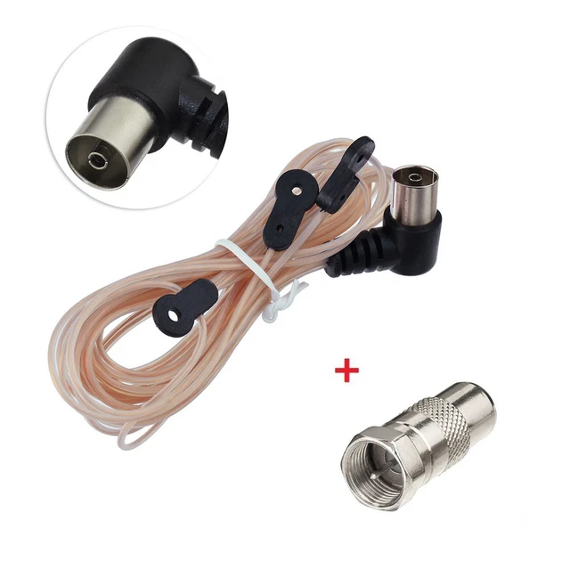 DAB Digital HiFi Ribbon Aerial/Antenna - With F Adapter Connector Digital Radio
