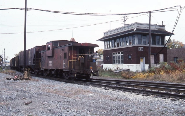 Boston & Maine XO Tower Mechanicsville,NY w/D&H Cab Orig Kodachrome Slide G89