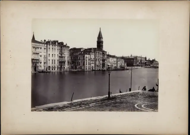 Italie, Venise, le Grand Canal, ca.1880, tirage vintage Tirage vintage, légendé