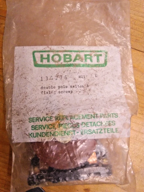 Vintage Hobart planetary dough mixer double pole rocker switch 136076. A200 etc!