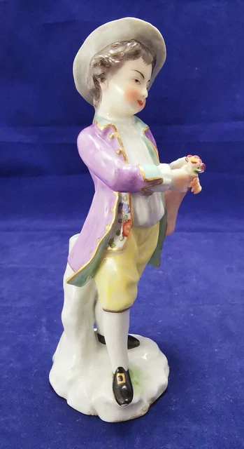 Ancienne paire de statuettes, figurines en PORCELAINE de SAXE 8