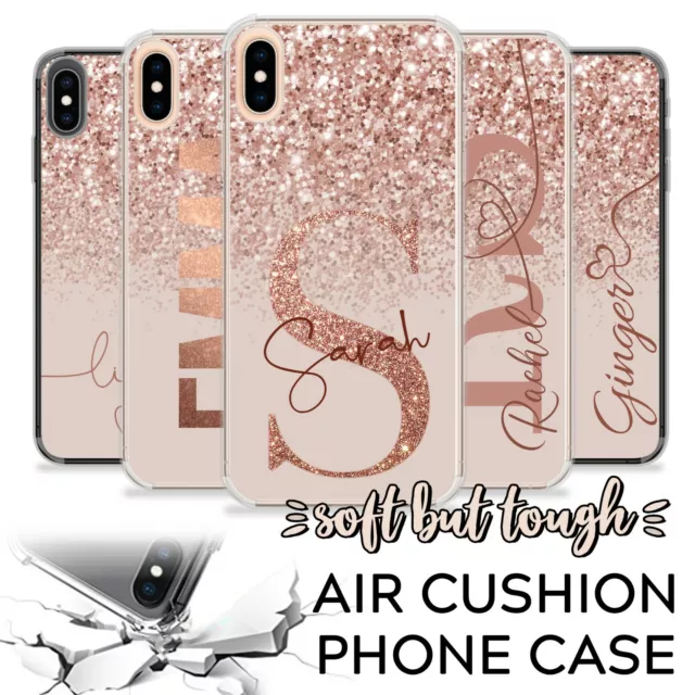 Personalised Name Initials Phone Case Shockproof Cover For iPhone 12 11 13 7 XR