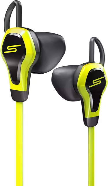 SMS Biosport Earphones Headphones with Heart Rate Monitor Remote Water resistant