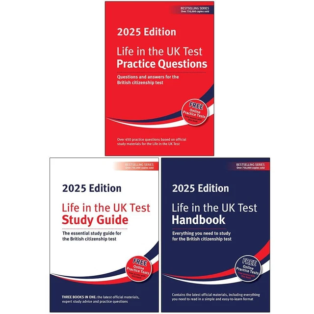 LIFE IN THE UK Test 2025 Collection 3 Books Set By Henry Dillon ...