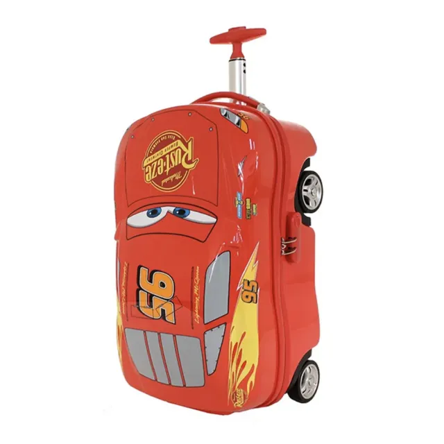 Lightning Mcqueen 19" Hard Case Wheeled Trolley Onboard Luggage Travel Bag