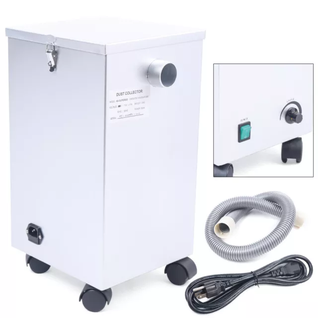 Dental Dust Collector Lab Sandblasting Molar Suction Digital Vacuum Cleaner 800W