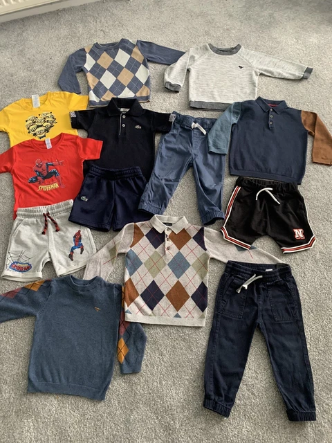 Boys clothes bundle size 18-24 months next, lacoste, h&m, spiderman 1.5-2 years