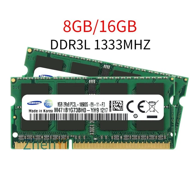 Samsung 16GB 8GB 4GB DDR3L 1333MHz PC3L-10600S sodimm Laptop Memory RAM LOT BT