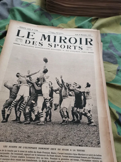Le Miroir Des Sports N°102 – 1922 – Boxe, Athlétisme, Cyclisme, Tennis, Moto