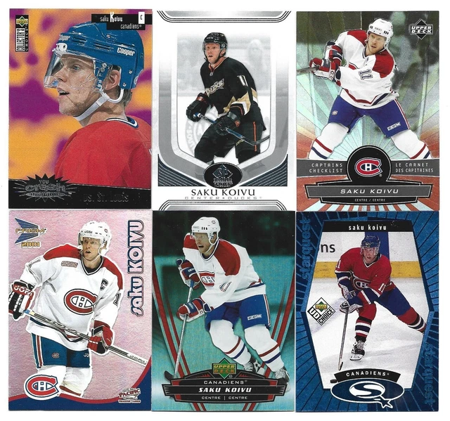 Saku Koivu 16 Hockey Card Lot Montreal Canadiens