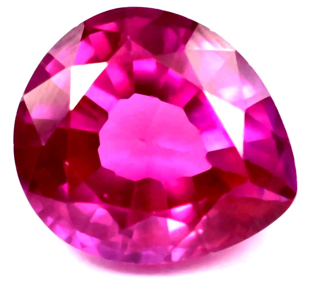 Pietra Rosa PIETRA PREZIOSA SFUSA certificata di spinello rosa violaceo naturale di ...