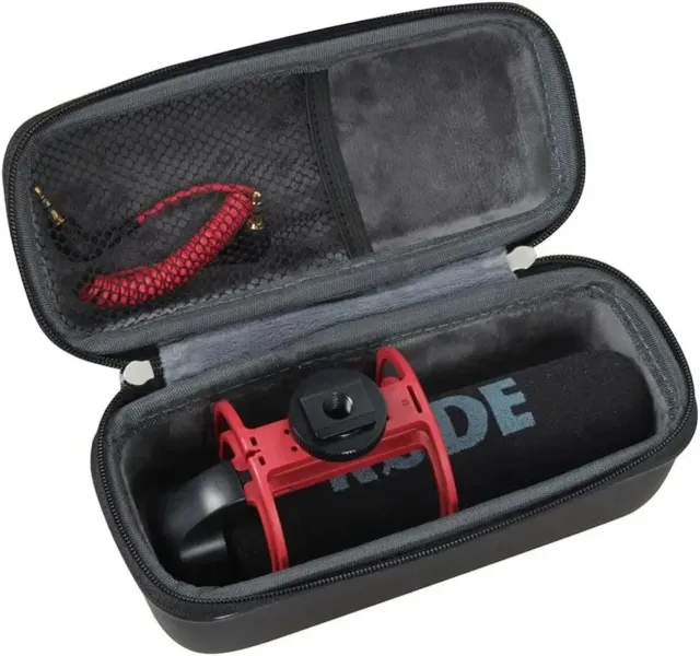 EVA Hard Protective Case Fits Rode Videomic GO Light Weight On-Camera Microphone