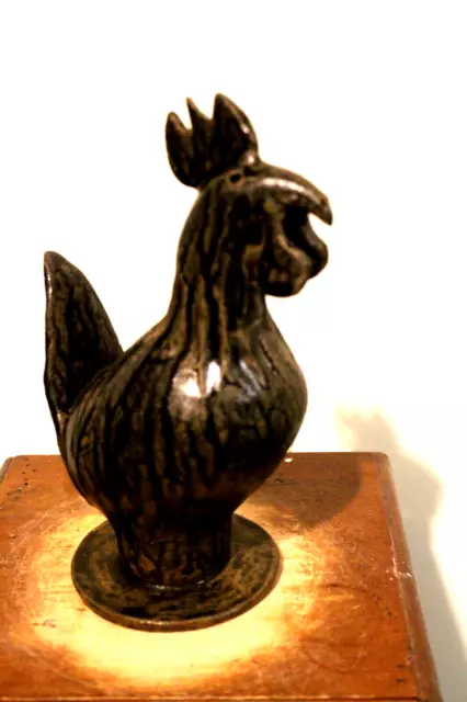 wayne hewell   rooster, chicken , pottery, folk art  10'5 t x 6'' w