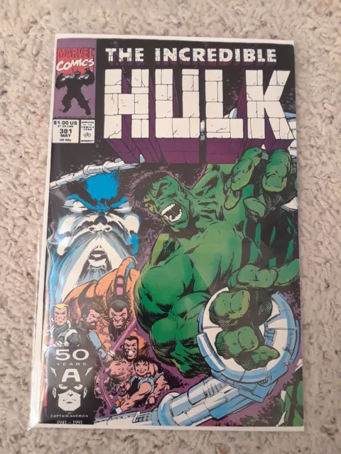 Marvel Comics The Incredible Hulk Vol 1 No. 381 May 1991