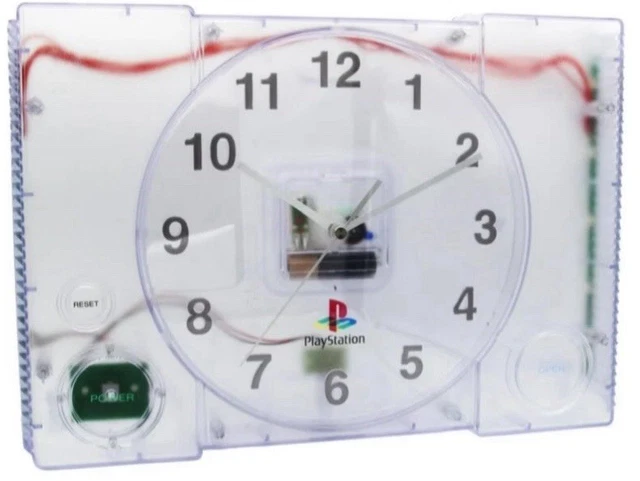 SONY PLAYSTATION PS1 Clear LED Color Changing Console Wall Desk