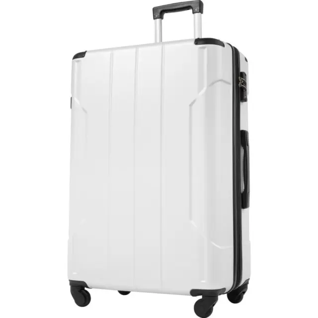 28" Lightweight Expandable Hardshell Luggage Spinner Suitcase with TSA Lock
