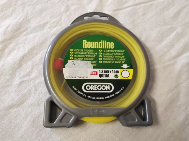 Fil pour coupe bordure en nylon rond Oregon Roundline 15m x 1,6mm