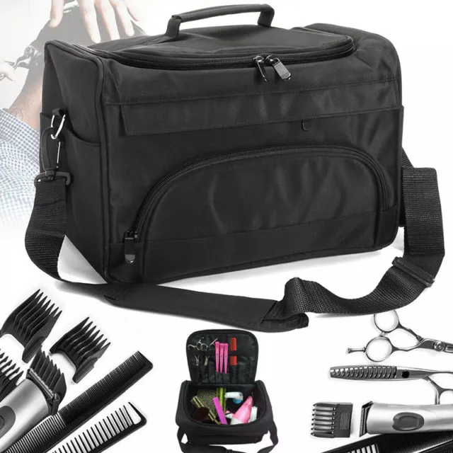 Black Hairdressing Bag Barber Tool Kit Carry Hair Equipment Salon Storage Case