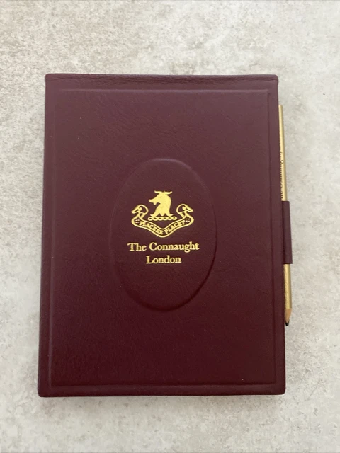 The Connaught Hotel London weighted Notepad Holder with Pencil