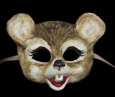 Mask from Venice Mouse Grey Paper Mache for Small Face 2482 VPM2